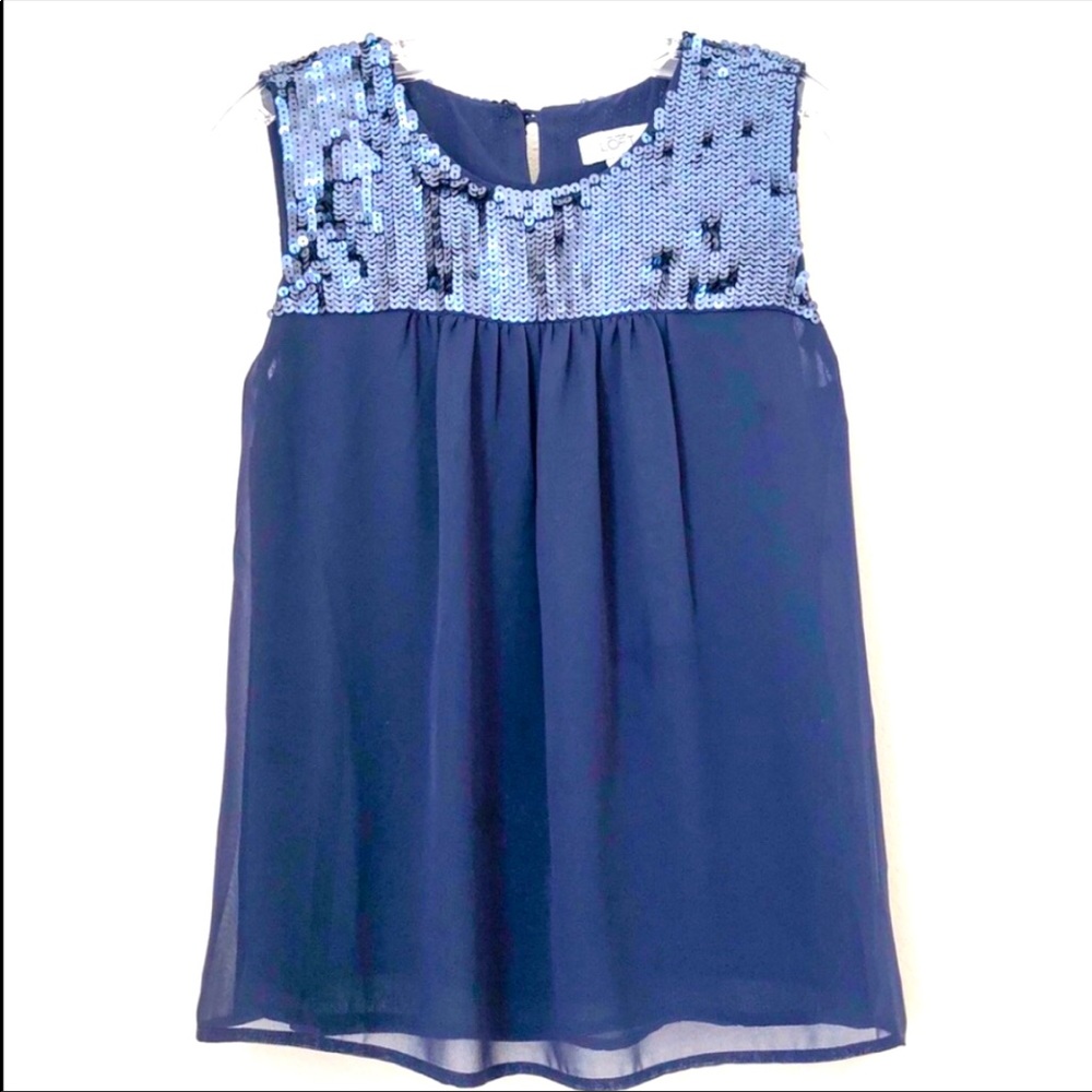 Loft Sleeveless Sequin Sleeveless Top